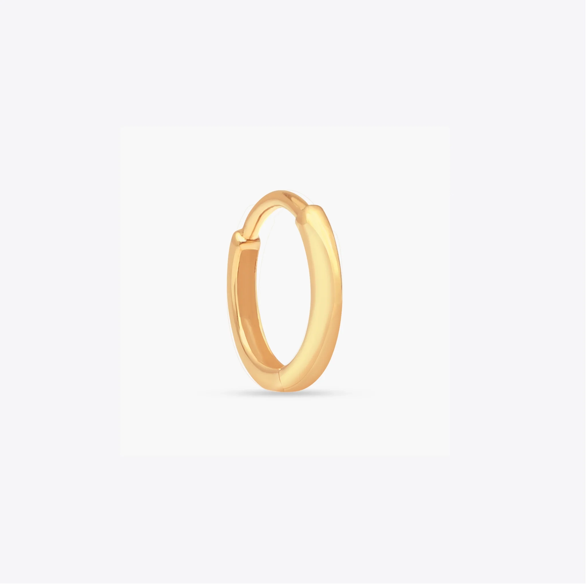 14K Gold Mini Tiny Huggie Hoop - single product image