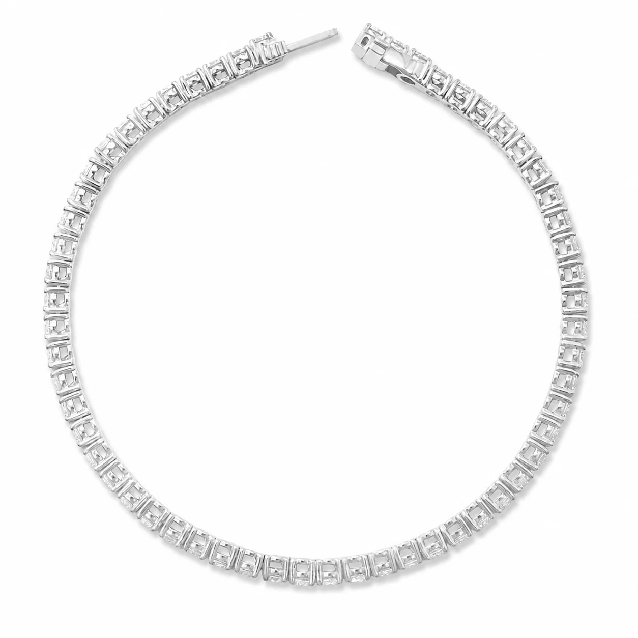 14K Gold Lab Grown Diamond Tennis Bracelet-5.00 ct thumbnail 2
