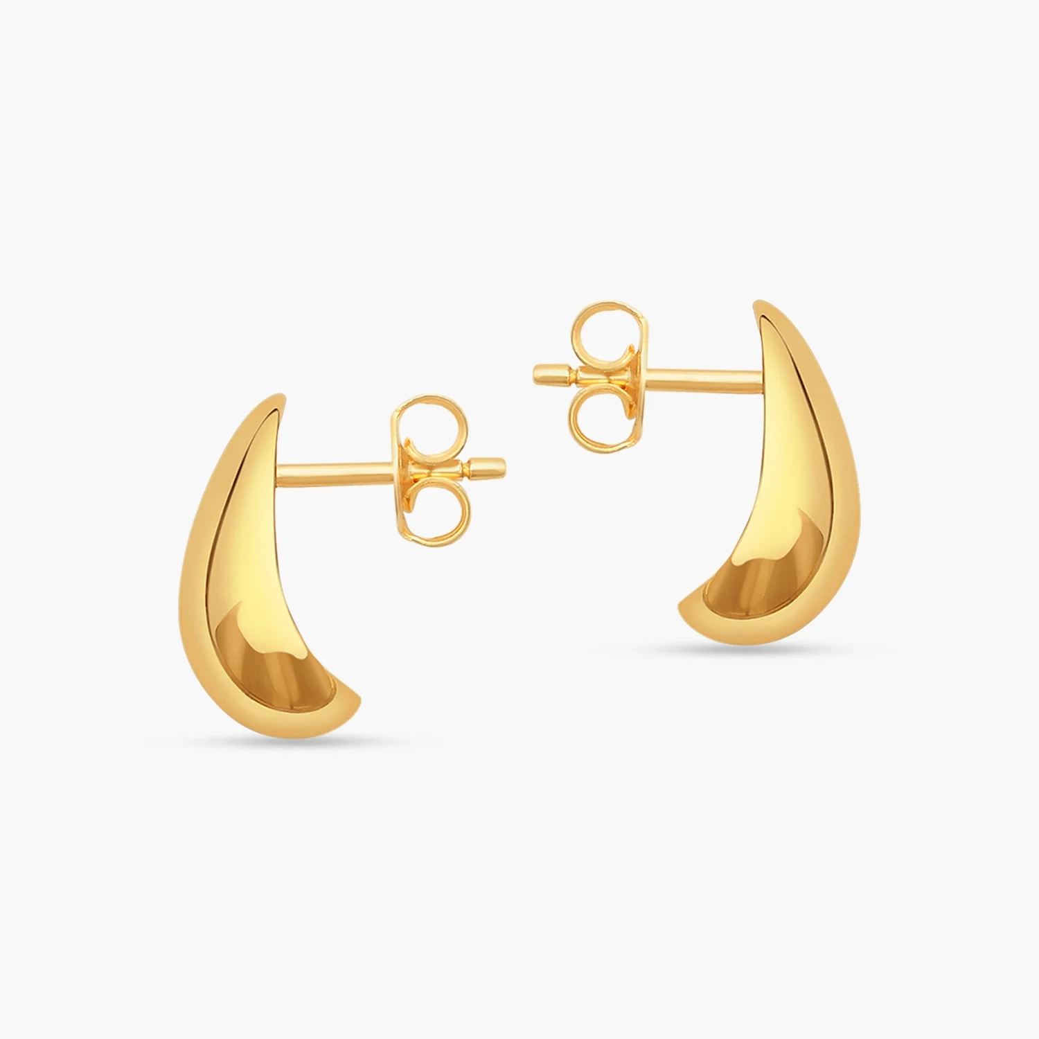 14K Gold Teardrop Earrings thumbnail 2
