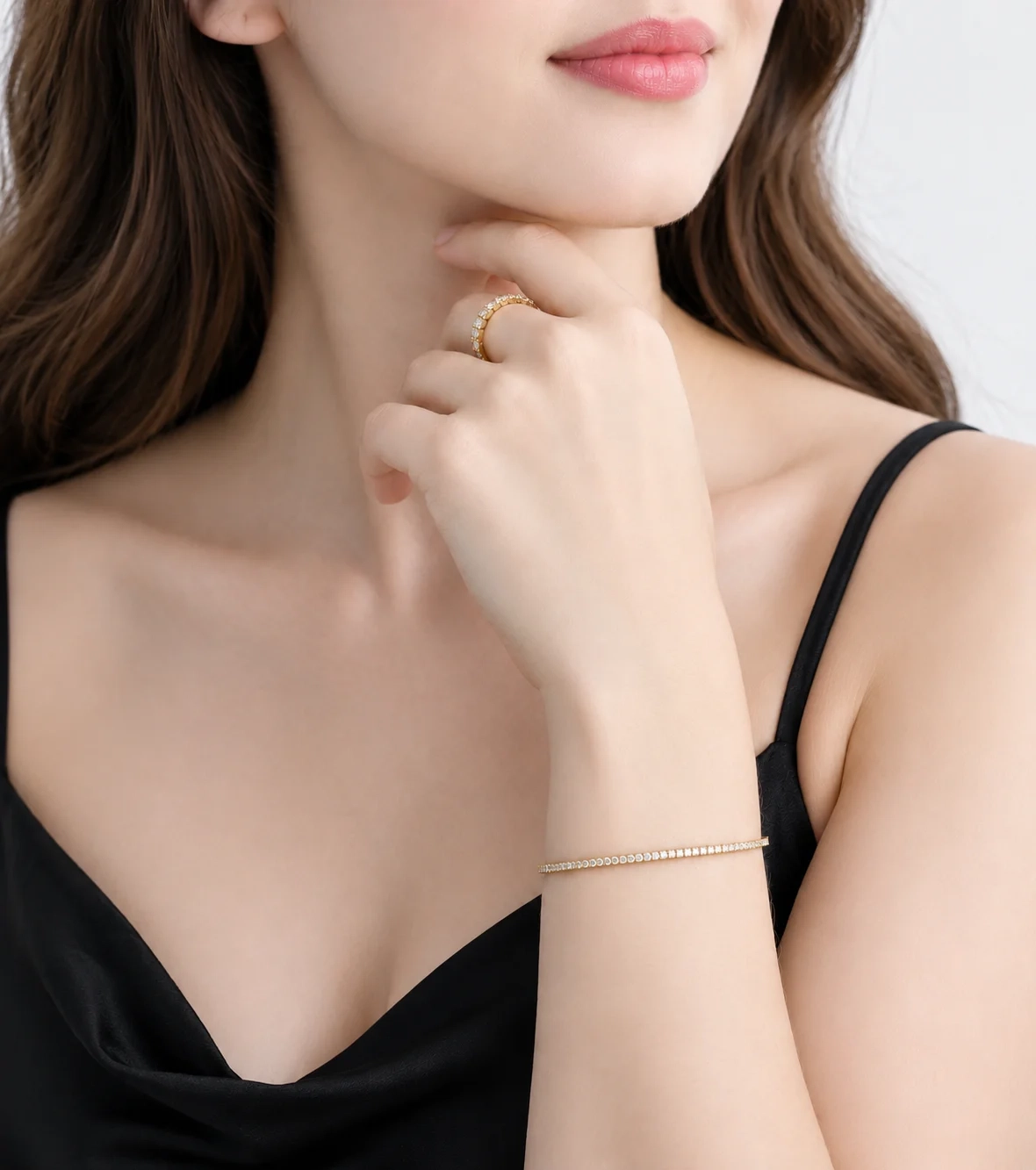 14K Gold Lab Grown Diamond Tennis Bracelet- 2.00 ct thumbnail 4