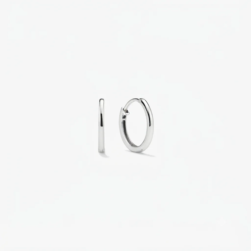 14K Gold Classic Everyday Hoops - 12 mm product image 1