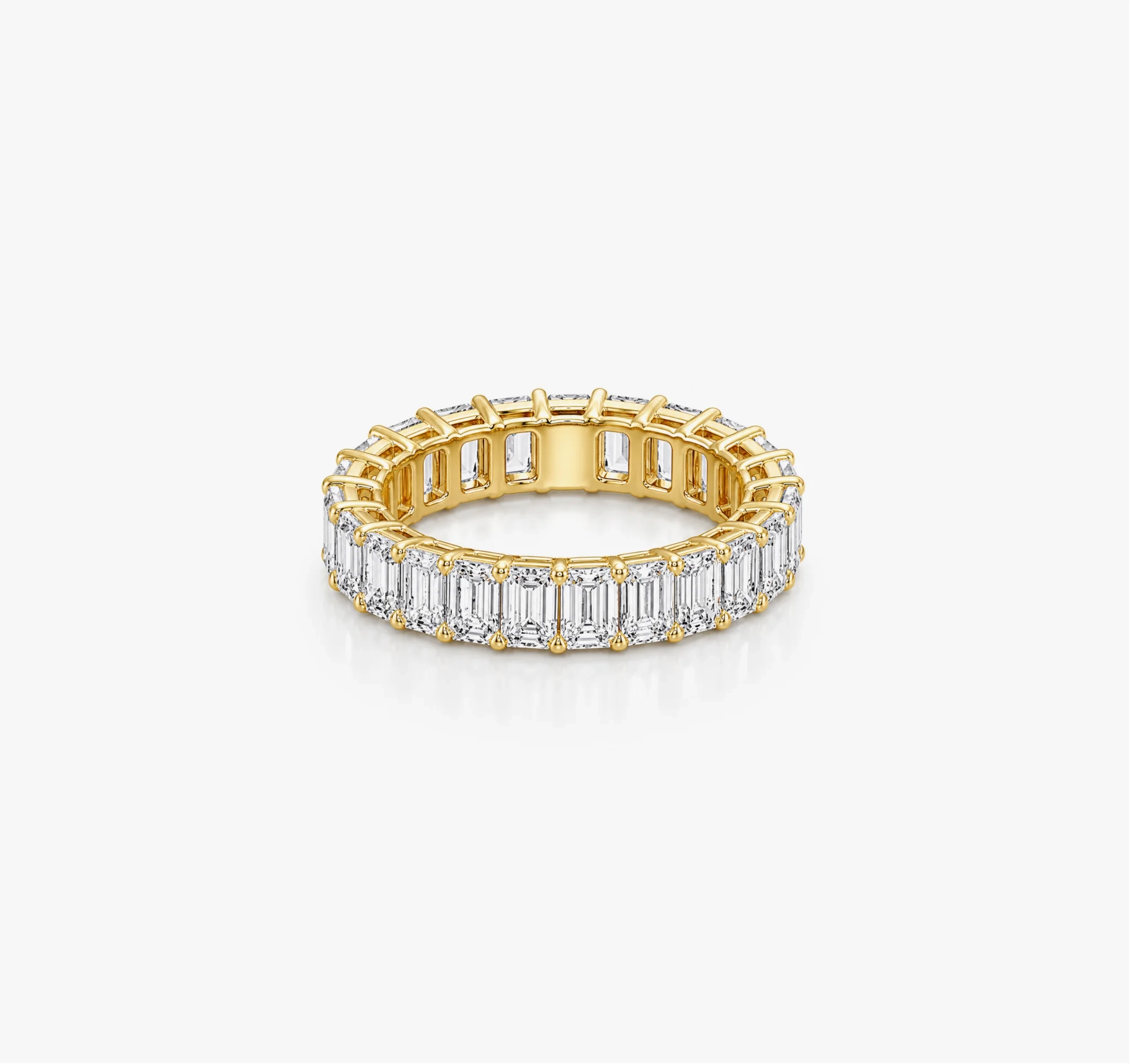 14K Lab Grown Emerald Diamond Eternity Band - 2.0 ct product image 1