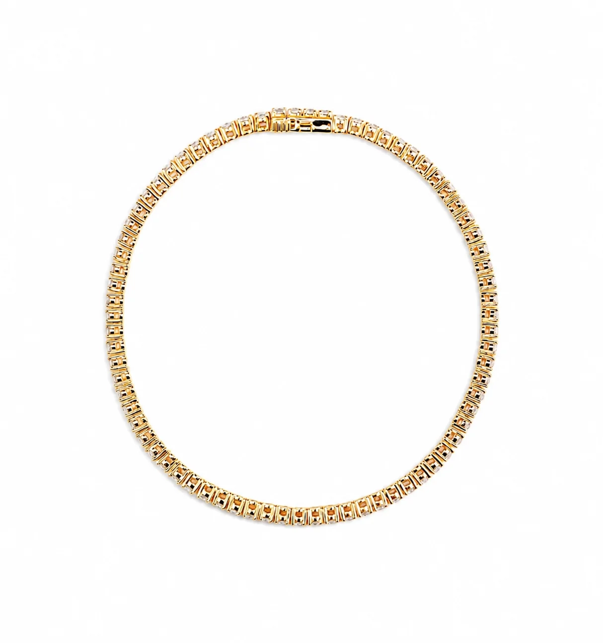 14K Gold Lab Grown Diamond Tennis Bracelet- 2.00 ct thumbnail 2