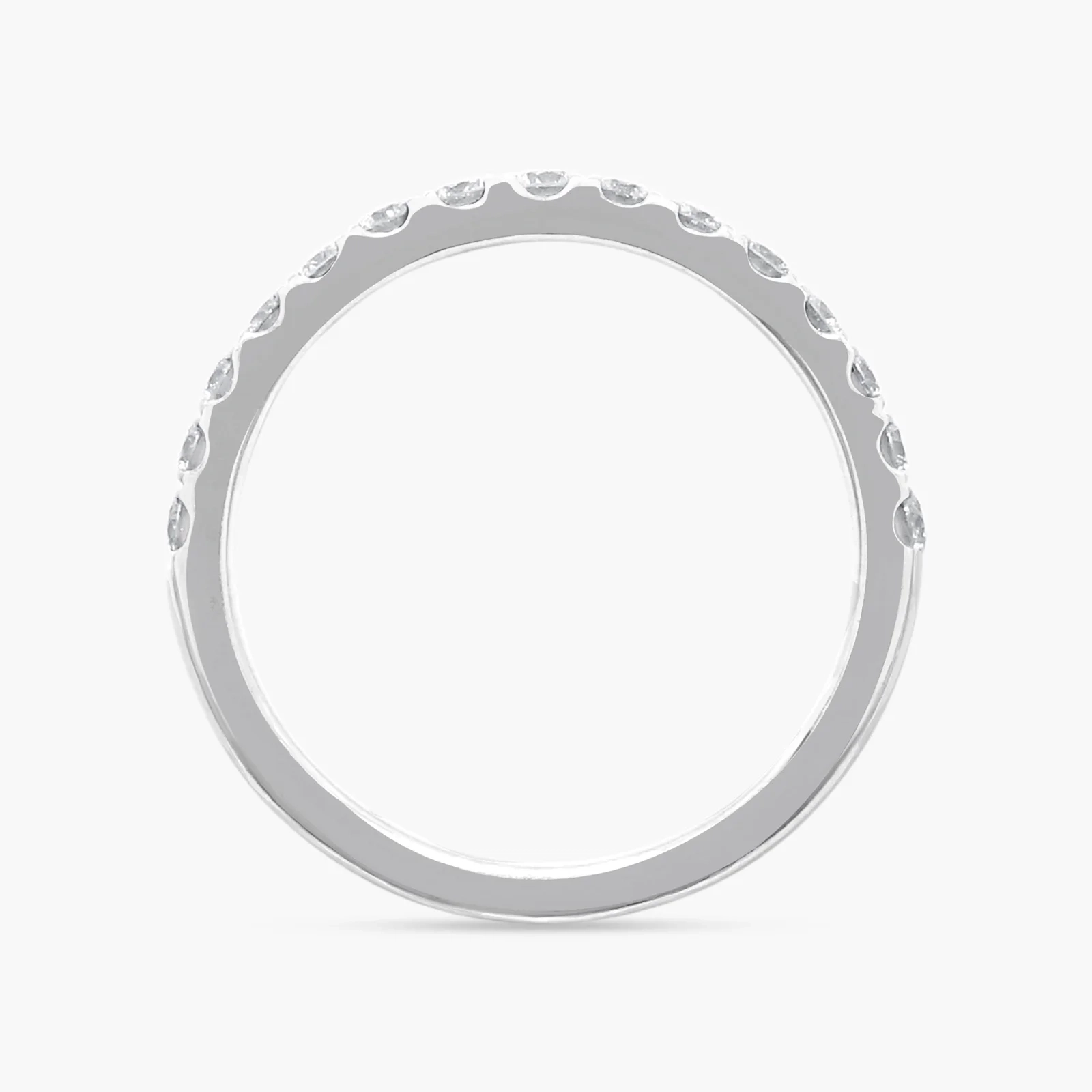 14 KT Lab Grown Diamond Pave Band - 0.50 ct thumbnail 3