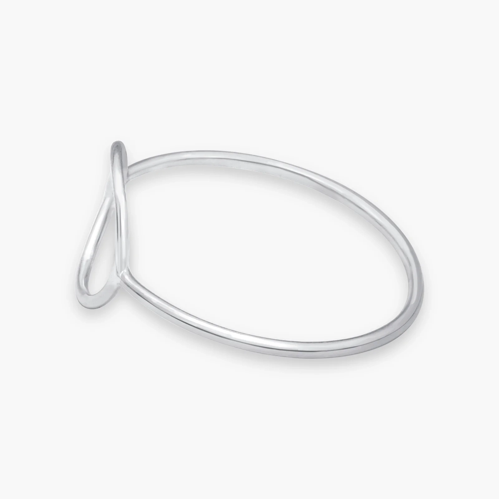 14K Gold Open Circle Ring thumbnail 2