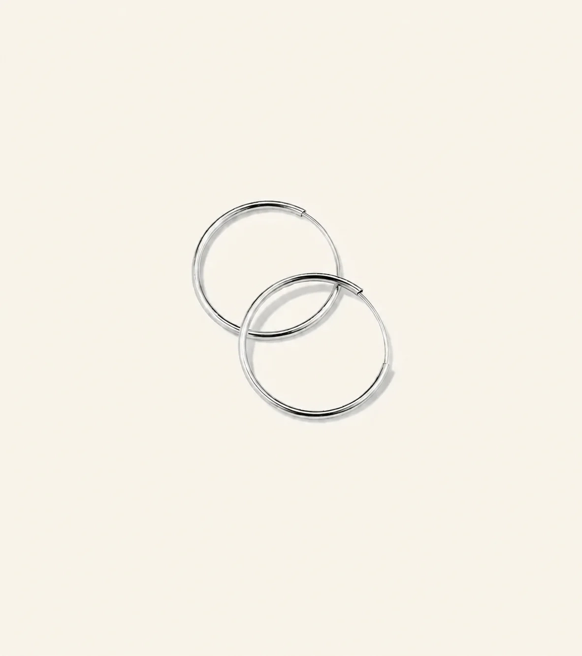 14K Gold Classic Everyday Hoops - 12 mm thumbnail 2