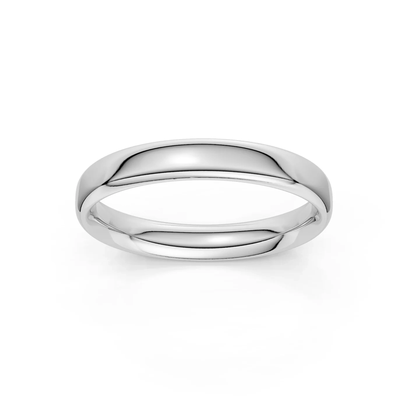 14K Low Dome Plain Gold Band - 3 mm product image 1