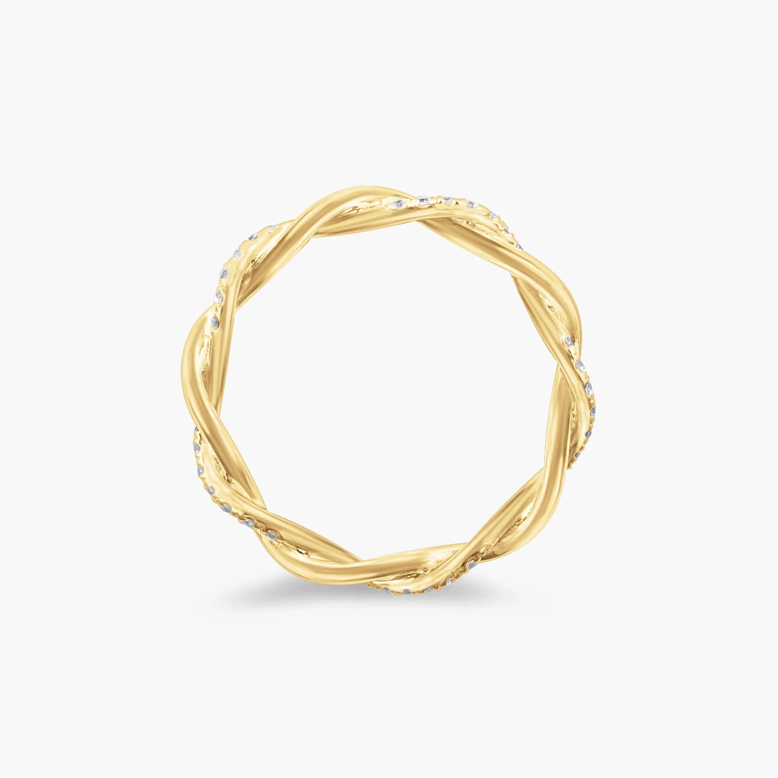 14K Petite Twist Lab-Grown Diamond Eternity Ring thumbnail 2