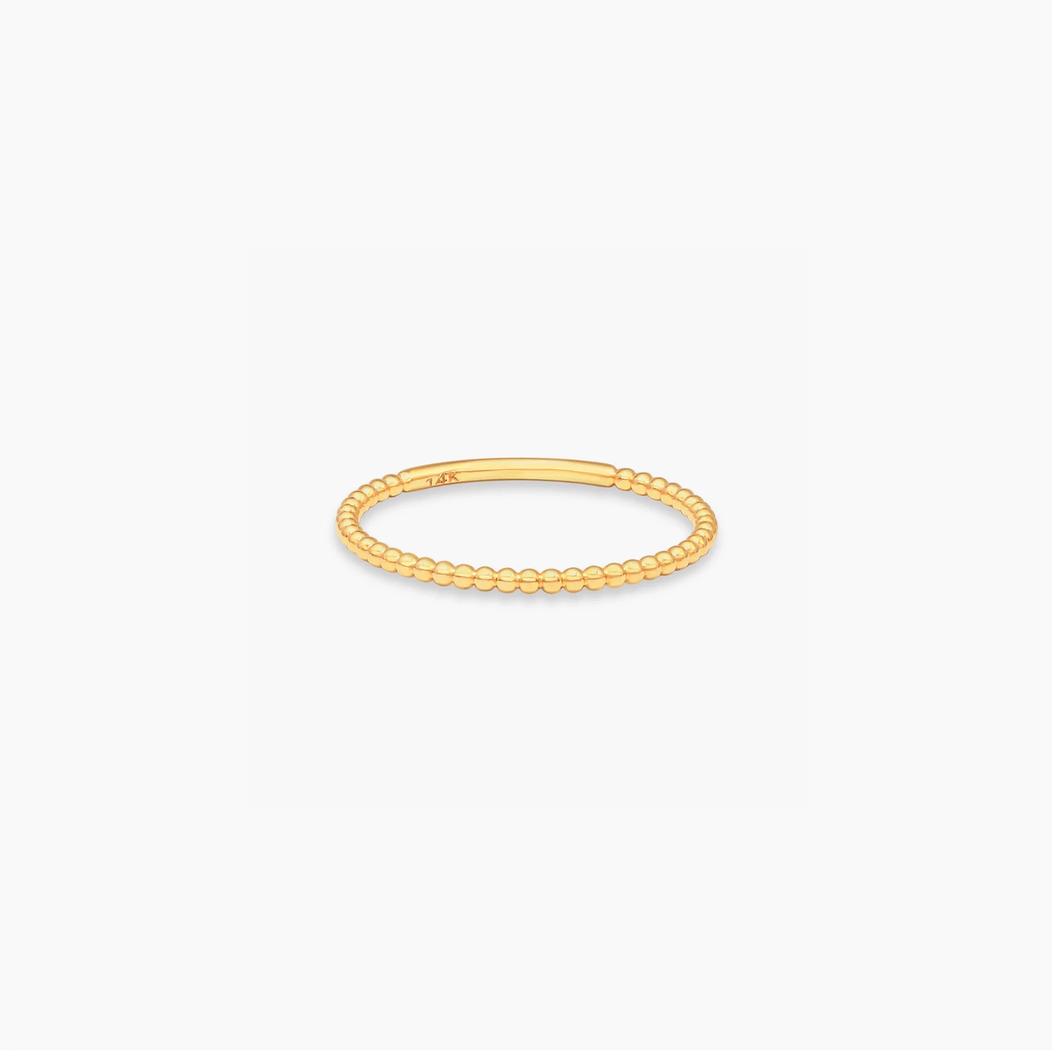 14K Gold Beaded Ring product image 1