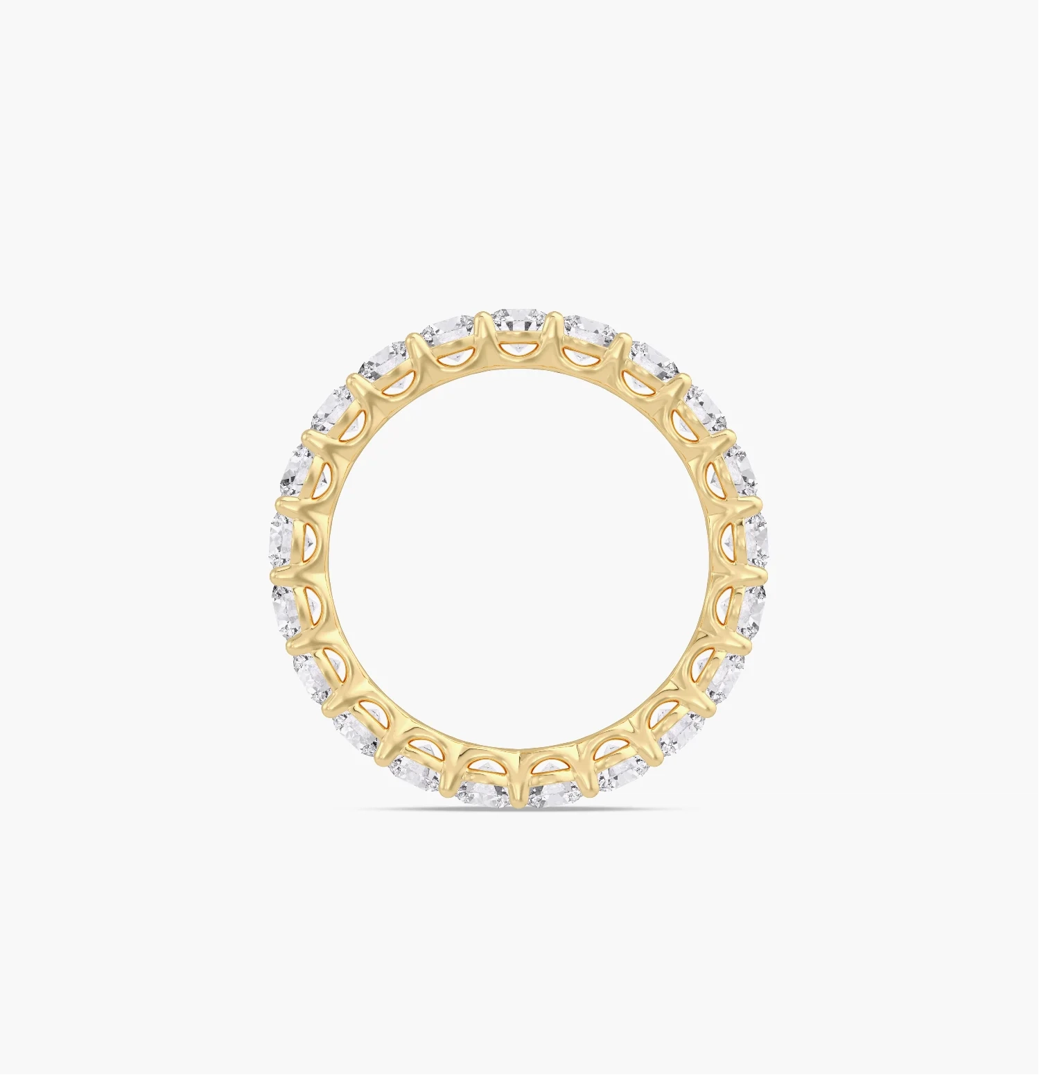 14K Lab Grown Round Diamond Eternity Band - 2.0 ct thumbnail 2