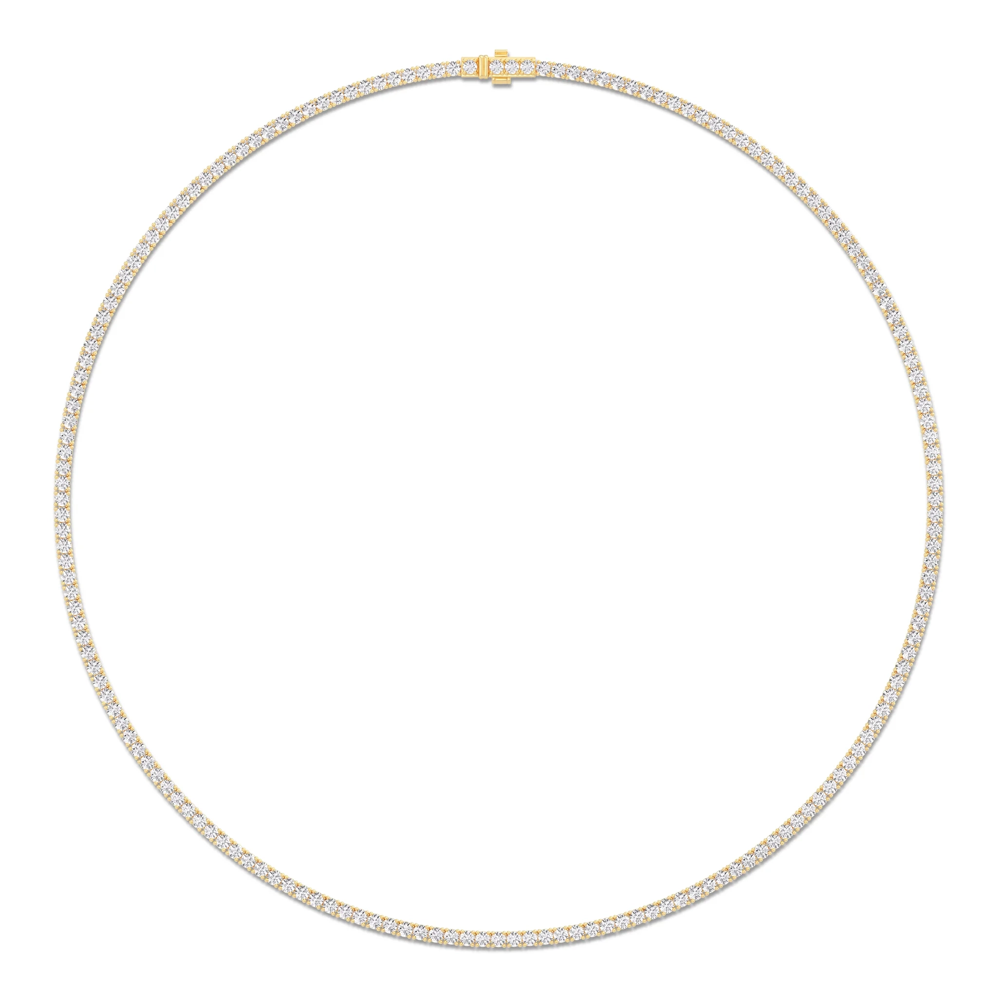 14K Gold Lab Grown Diamond Tennis Necklace-10.00 ct product image 1