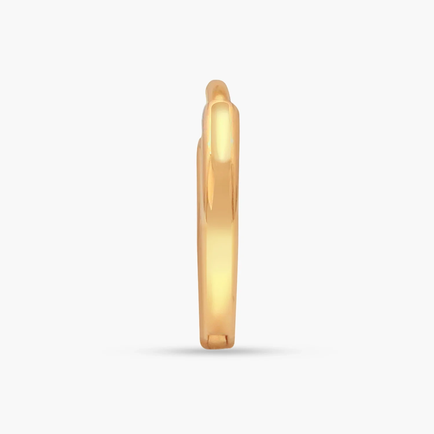14K Gold Mini Tiny Huggie Hoop - single thumbnail 2