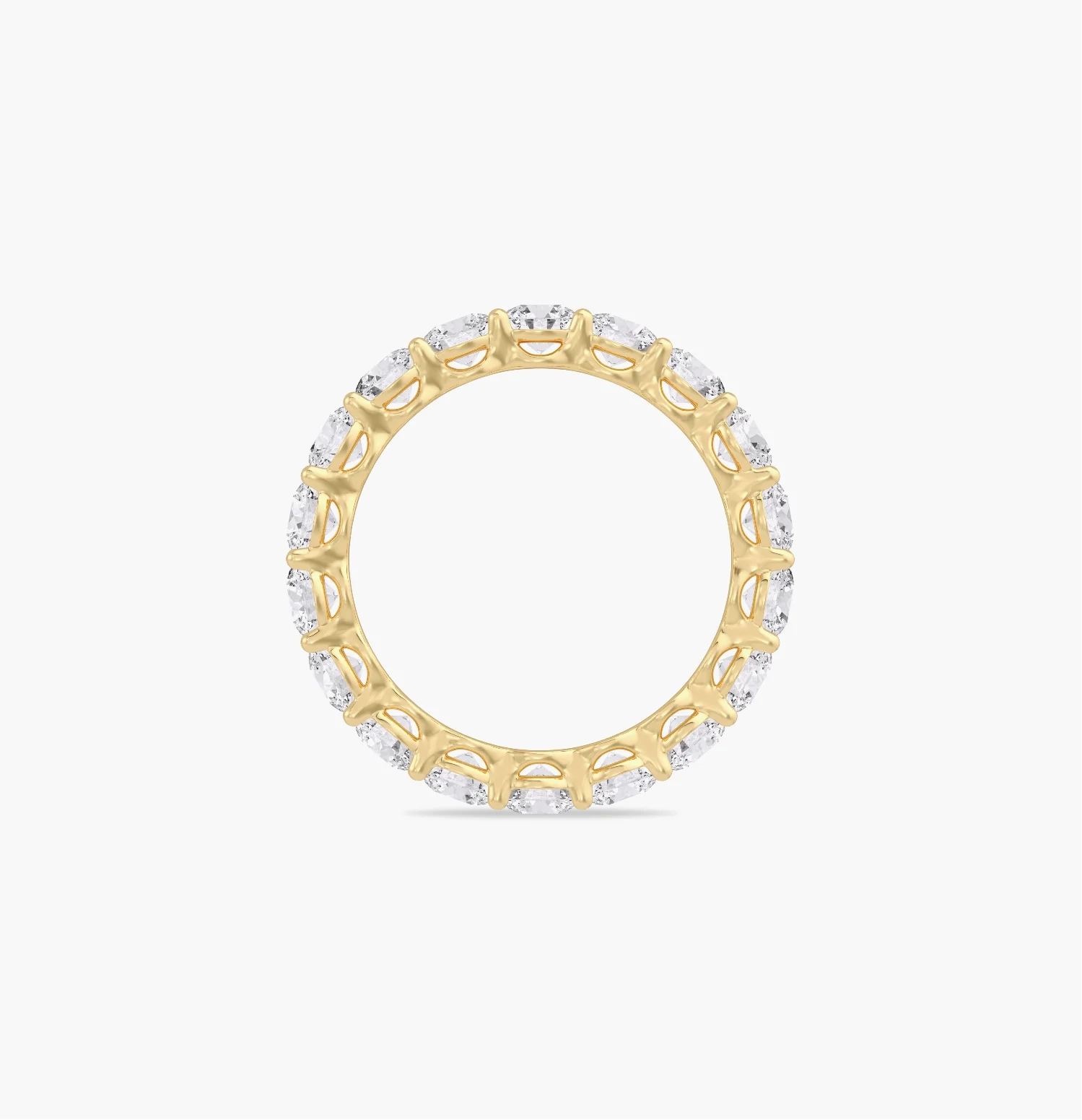 14K Lab Grown Round Diamond Eternity Band - 3.0 ct thumbnail 3