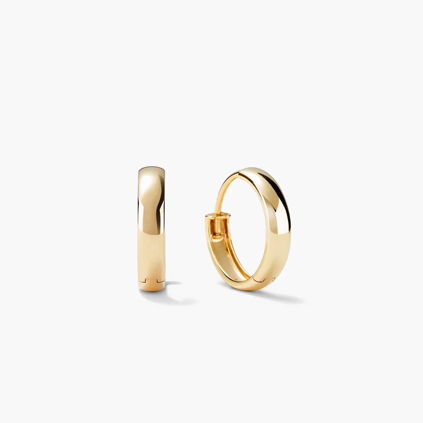 14K Gold Bold Hoops - 12 mm product image