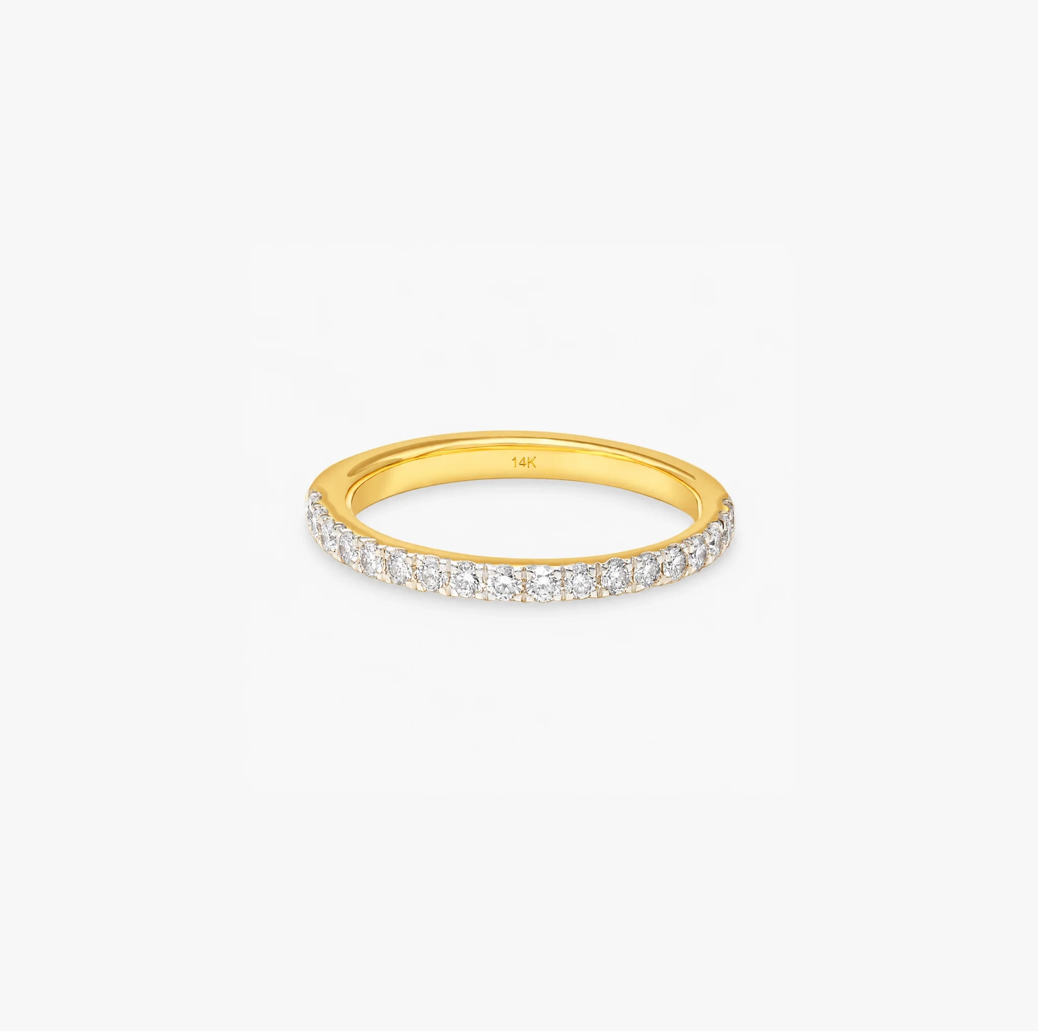 14 KT Lab Grown Diamond Pave Band - 0.33 ct product image