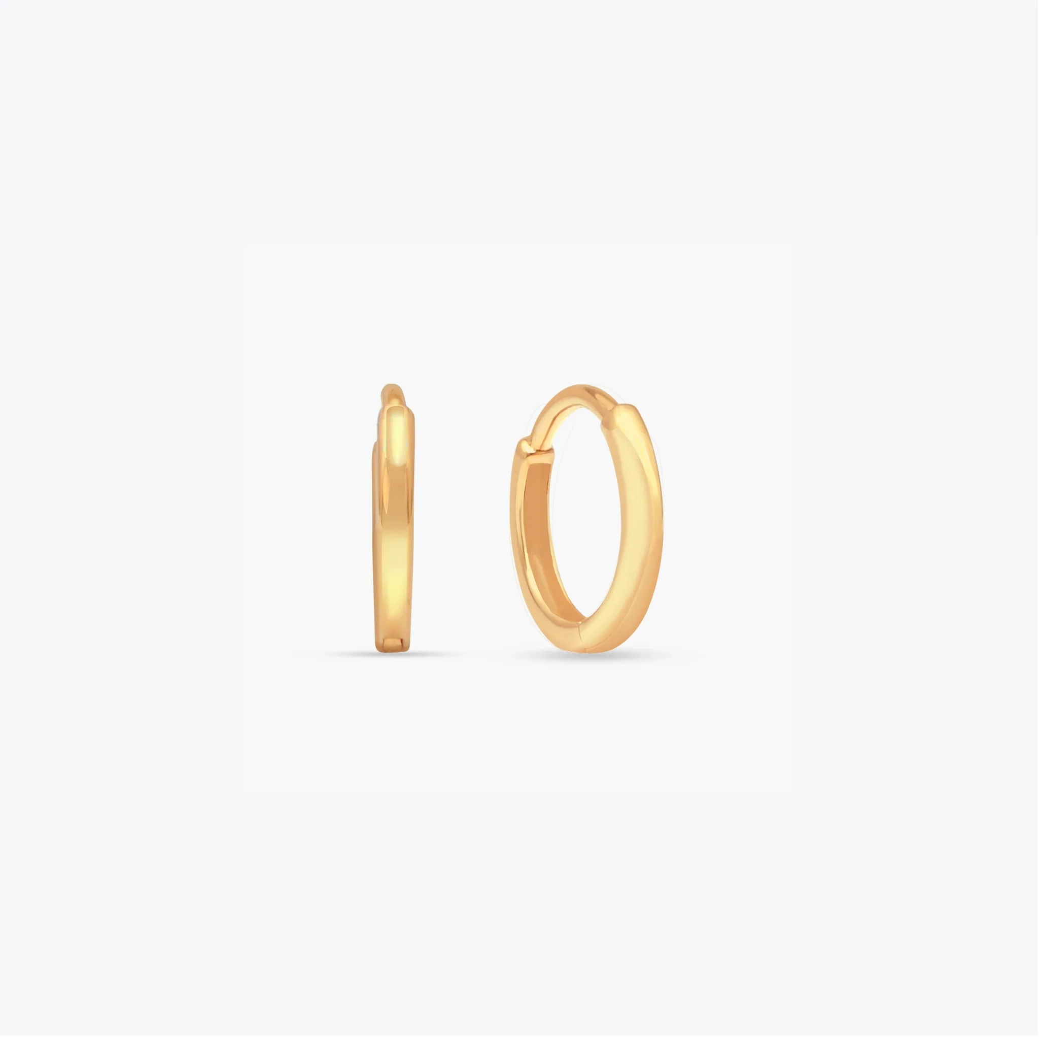 14K Gold Mini Tiny Huggie Hoop - Pair product image 1