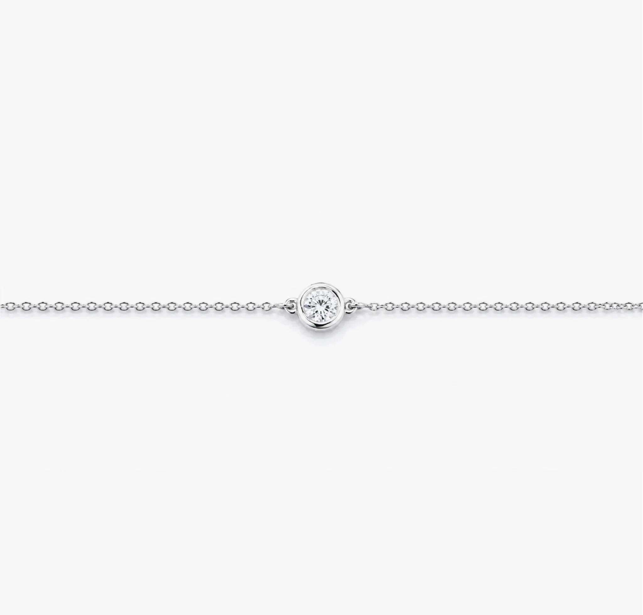 14K lab Diamond Solo Bezel Bracelet-0.25 ct product image 1