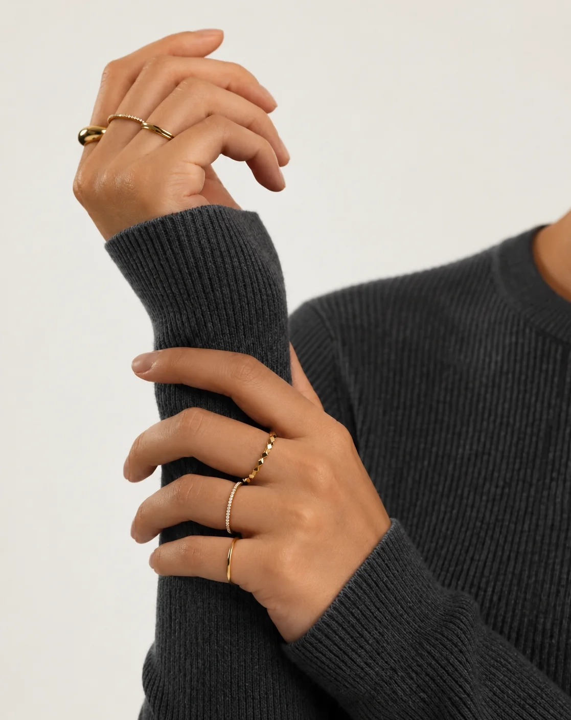 14 KT gold Sculpture Ring thumbnail 3
