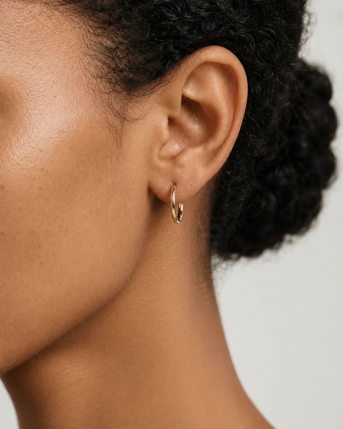 14K Gold Classic Everyday Hoops - 15 mm thumbnail 5