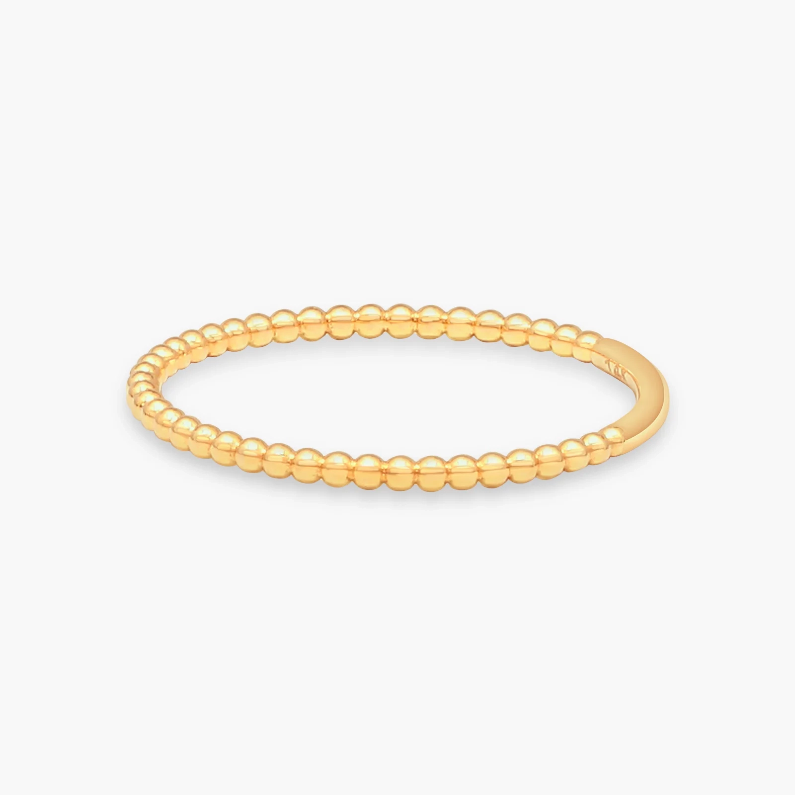 14K Gold Beaded Ring thumbnail 2