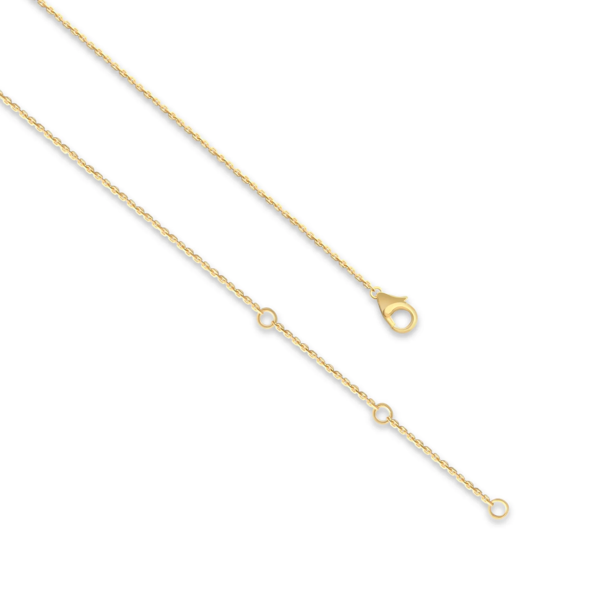 14K Gold Wishbone Necklace thumbnail 3