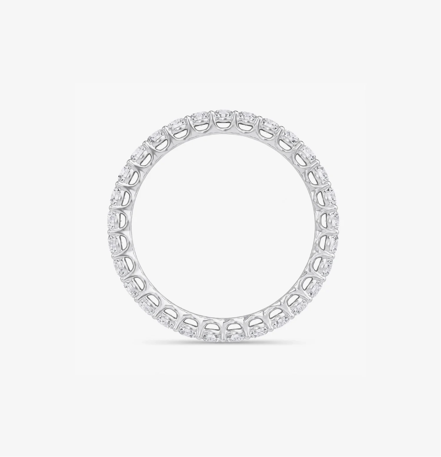 14K Lab Grown Round Diamond Eternity Band - 1.0 ct thumbnail 3