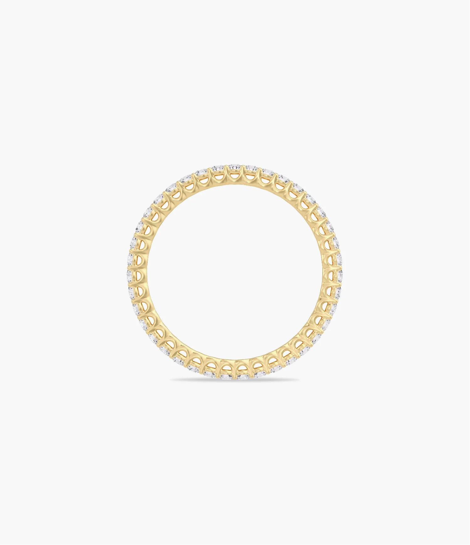 14K Lab Grown Round Diamond Eternity Band - 0.50 ct thumbnail 2