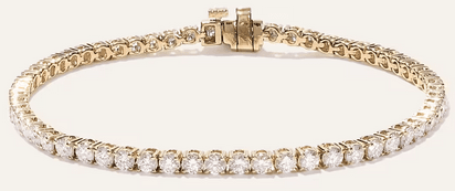 14K Gold Lab Grown Diamond Tennis Bracelet